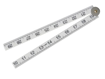 Faithfull | Folding Rule White ABS Plastic 1m (36in)