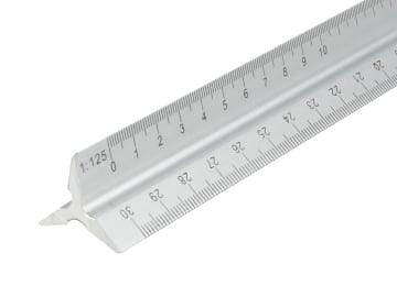 Faithfull | Aluminium Triangle Scale Rule 300mm