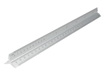Faithfull | Aluminium Triangle Scale Rule 300mm