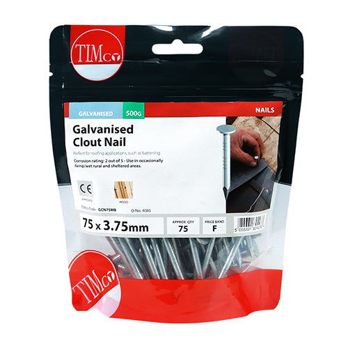 Timco | Clout Nail Galv 75 x 3.75