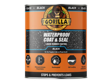 Gorilla | Waterproof Coat & Seal Liquid Rubber Coating Black 473ml