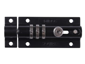 Squire | CombiBolt 3 Re-Codable Locking Bolt Black 92mm