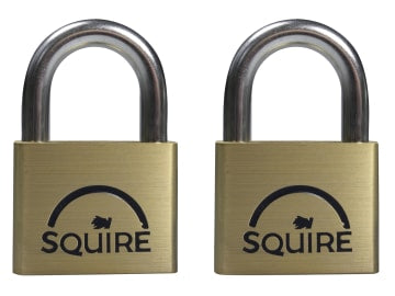 Squire | Lion Brass Padlocks 5-Pin 40mm Twin Pack (2 x LN4KA)