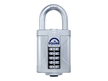 Squire combination lock on a white background
