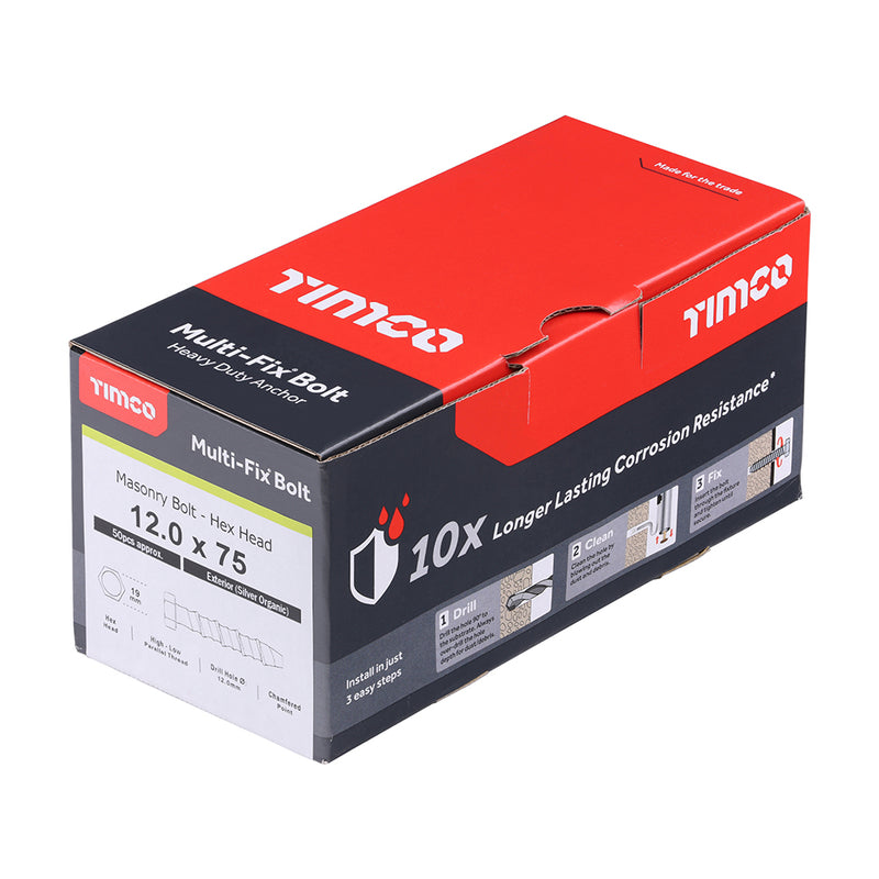 Timco | Multi-Fix Bolt Hex Head 12 x 75