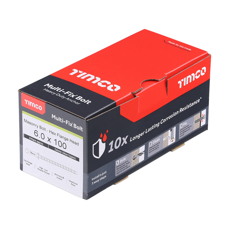 Timco | Multi-Fix Bolt Flange Head 6.0 X 100
