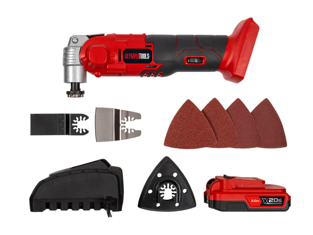 Olympia Tools | X20S Multi Tool 20v with 1 x 2.0ah Li-ion Battery