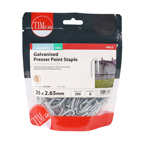 Timco | Pressure Point Staple 25 x 2.65