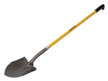 Roughneck | Sharp Edge Round Shovel, Long Handle