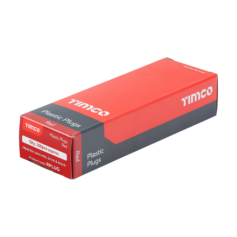 Timco | Red Plastic Plug 30mm