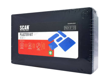 Scan | Hypoallergenic Blue Plasters (120 Assorted)