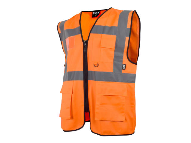 Scan | Hi-Vis Utility Waistcoat Orange (41in to 48in)