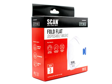 Scan | Fold Flat Disposable Mask FFP2 (3 Pack)