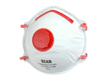 Scan | Moulded Disposible Mask Valved FFP3 (2 Pack)