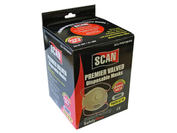 Scan | Moulded Valved Masks FFP3 Dolomite (20 Pack)