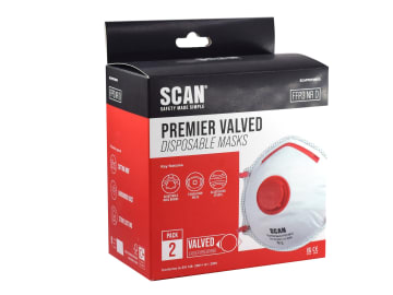 Scan | Moulded Disposible Mask Valved FFP3 (2 Pack)