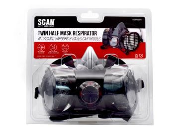 Scan | Twin Half Mask Respirator + A1 Refills