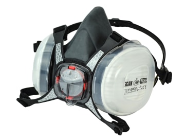 Scan | Twin Half Mask Respirator + P2 Refills
