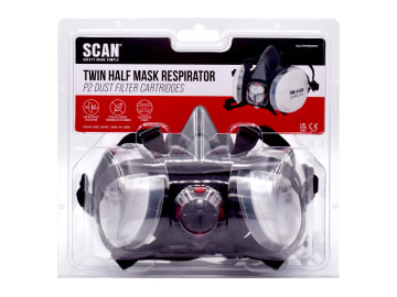 Scan | Twin Half Mask Respirator + P2 Refills