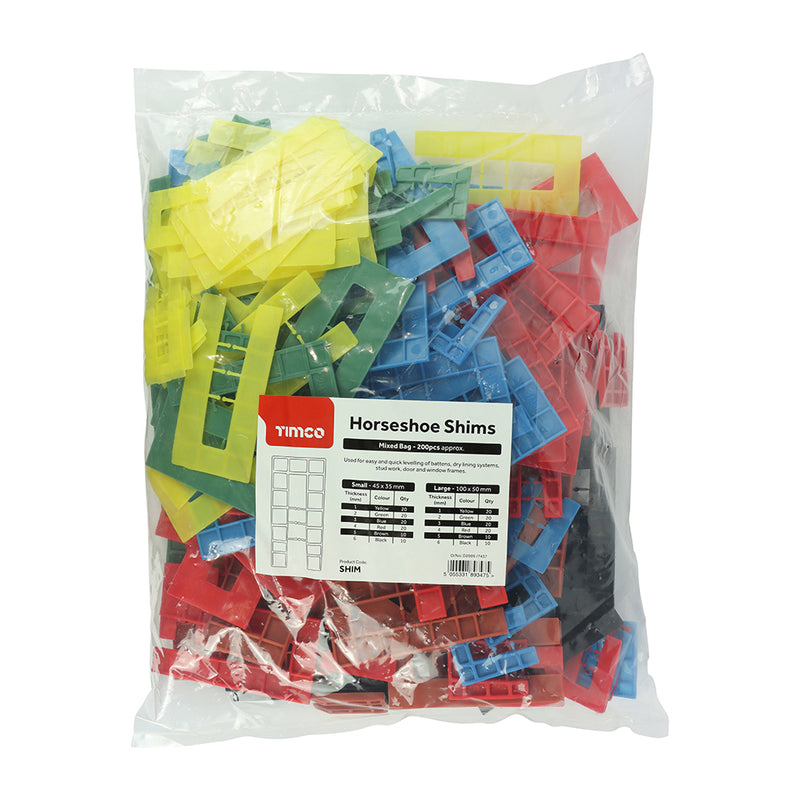 Timco | 1.0 - 6.0mm Ass Horseshoe Shims