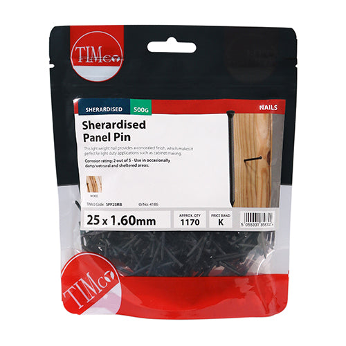 Timco | Panel Pin - Sherardised 25 x 1.60