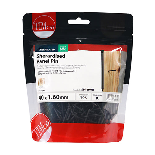 Timco | Panel Pin - Sherardised 40 1.60