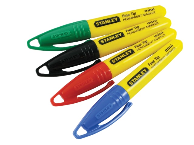 Stanley Mini Fine Tip Marker, Mixed Colours (Tub 72)