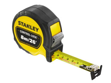 STANLEY® CONTROL-LOCK 8M/26' (25mm wide) Tape Measure
