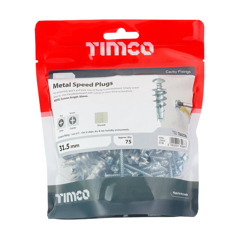 Timco | Metal Speed Plug & Screw 31.5mm