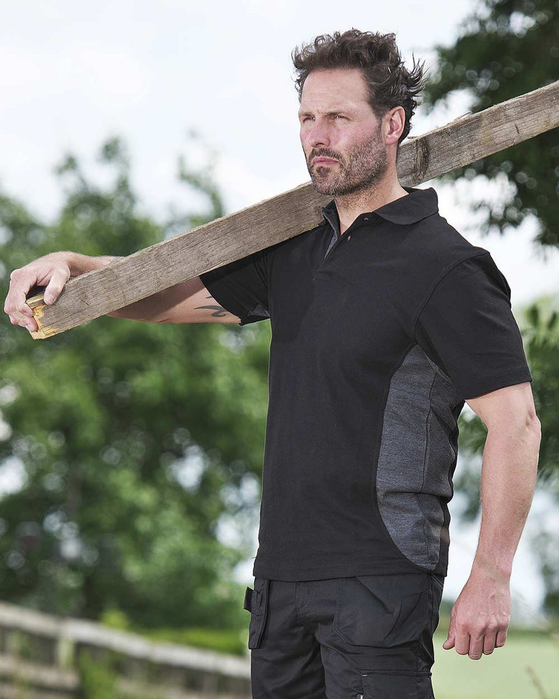 TUFFSTUFF PRO WORK POLO SHIRT BLACK