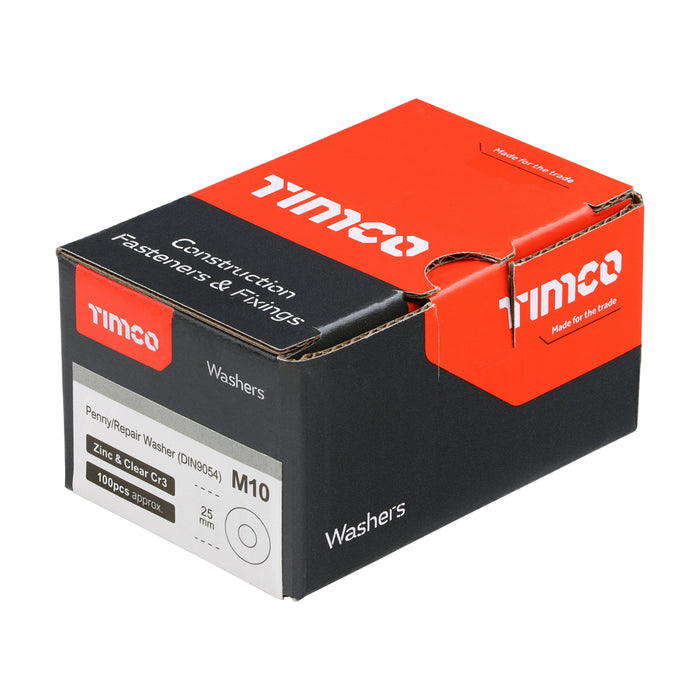 Timco | M10 x 25 Penny Washer