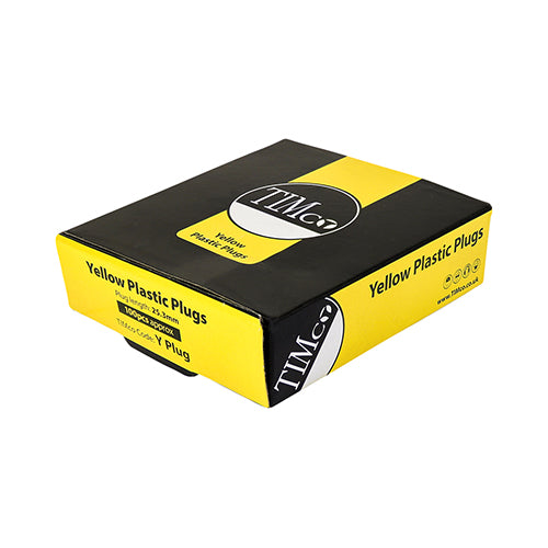 Timco | Yellow Plastic Plug 25mm