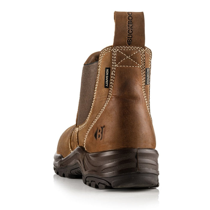 Buckbootz Non-Safety Brown Lightweight Waterproof Dealer Boot - Dealerz