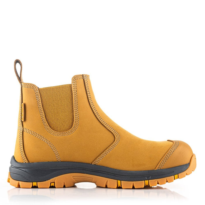 BUCKBOOTZ Wizardz® Leather Safety Dealer Boot Honey