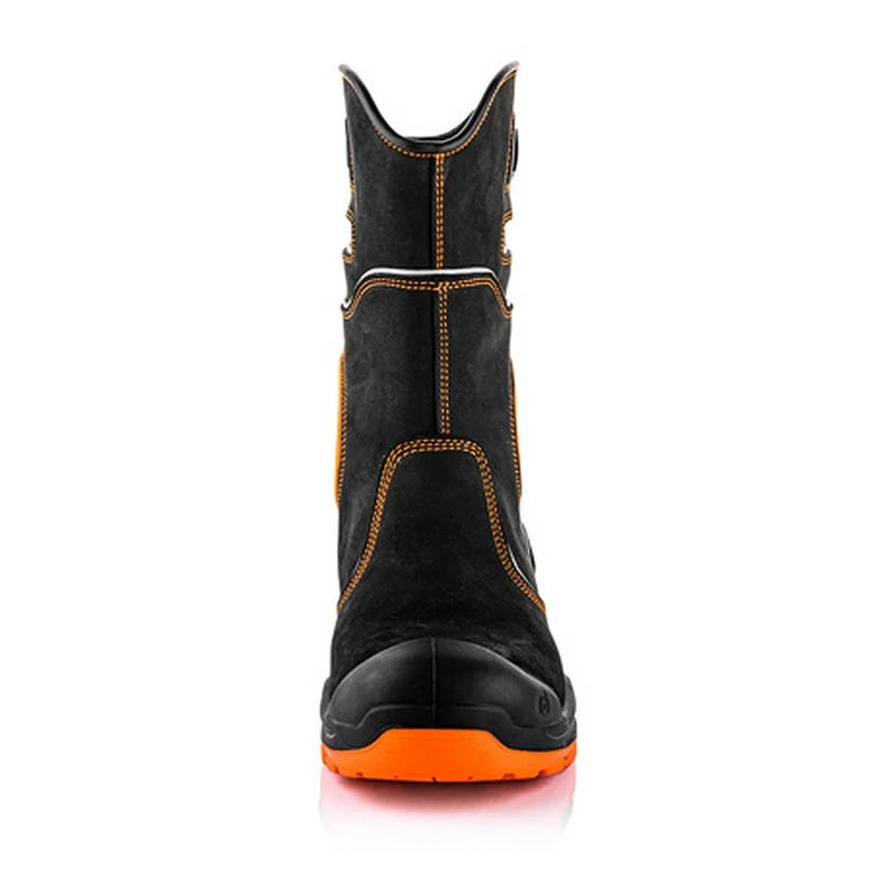 Buckbootz Buckzviz Rigger Boot Black/Hi-Vis Orange - BVIZ5BKOR