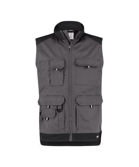 DASSY® Faro - Two-tone sleeveless work jacket