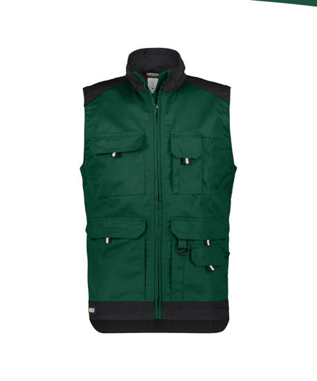 DASSY® Faro - Two-tone sleeveless work jacket
