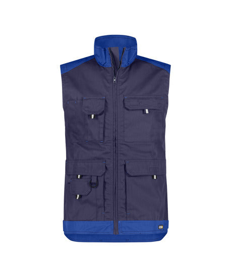 DASSY® Faro - Two-tone sleeveless work jacket