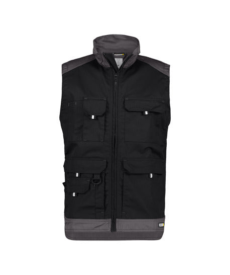 DASSY® Faro - Two-tone sleeveless work jacket