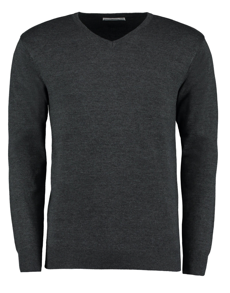 Kustom Kit Mens Arundel V Neck Sweater