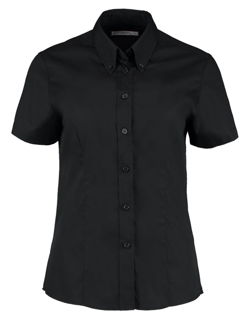 Kustom Kit Lady SS Tailored Oxford Shirt