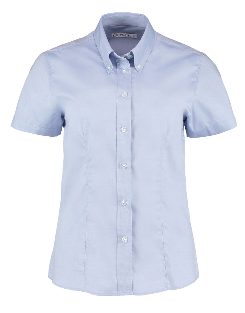Kustom Kit Lady SS Tailored Oxford Shirt
