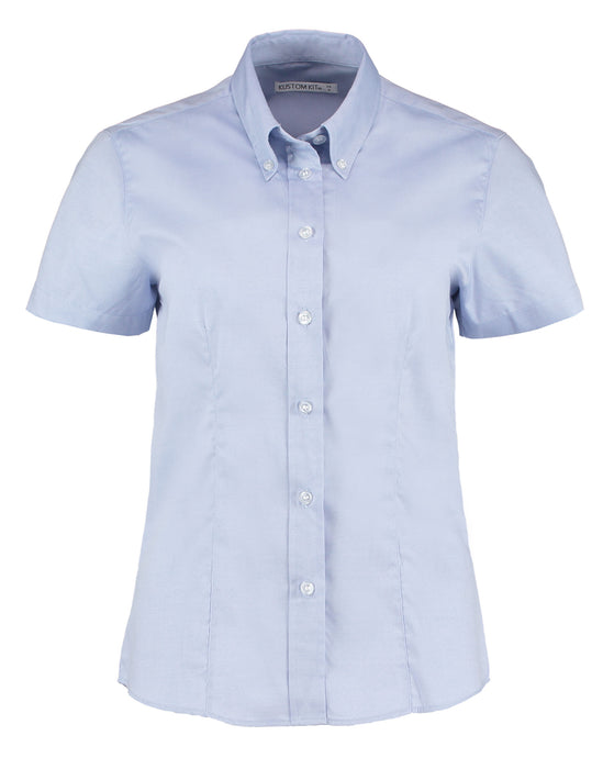 Kustom Kit Lady SS Tailored Oxford Shirt