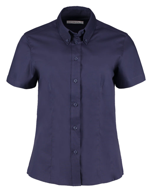 Kustom Kit Lady SS Tailored Oxford Shirt