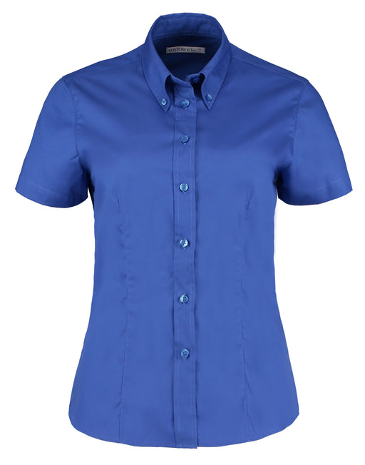 Kustom Kit Lady SS Tailored Oxford Shirt