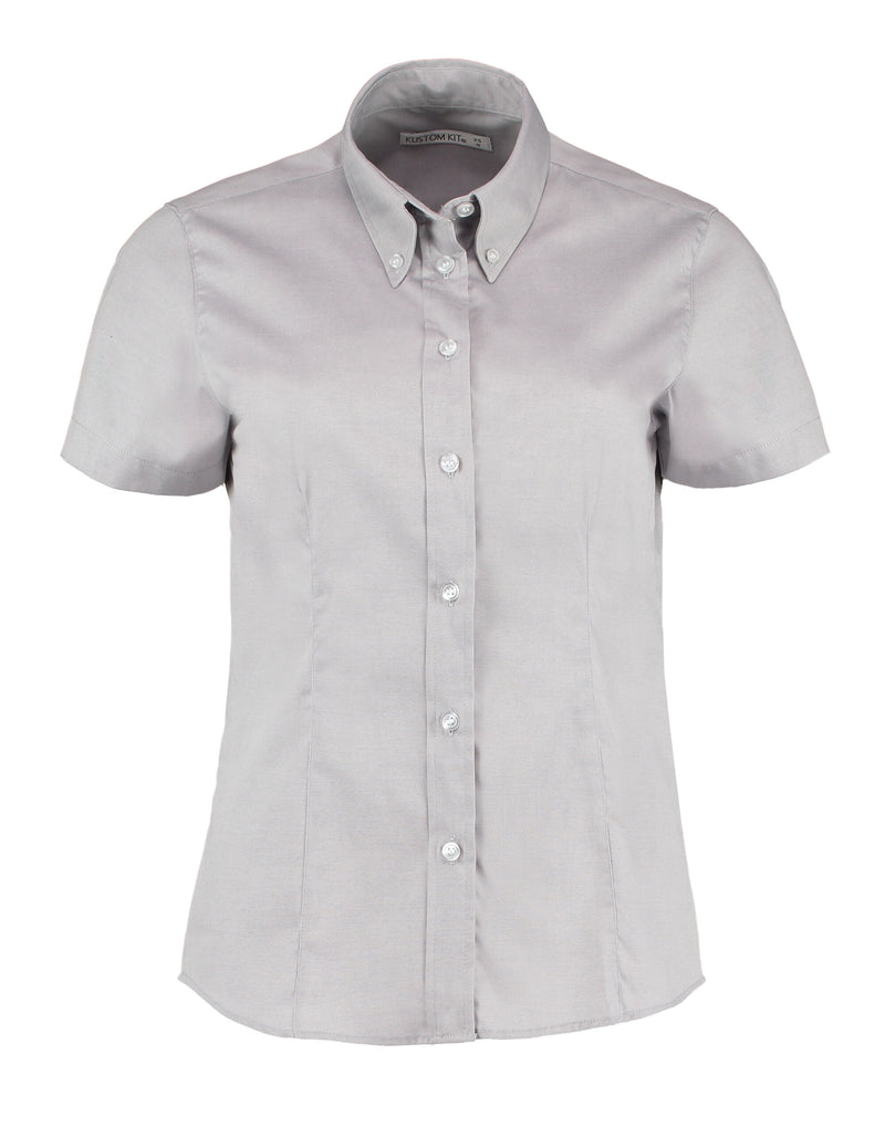 Kustom Kit Lady SS Tailored Oxford Shirt