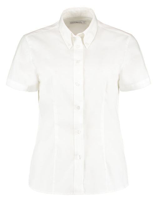 Kustom Kit Lady SS Tailored Oxford Shirt