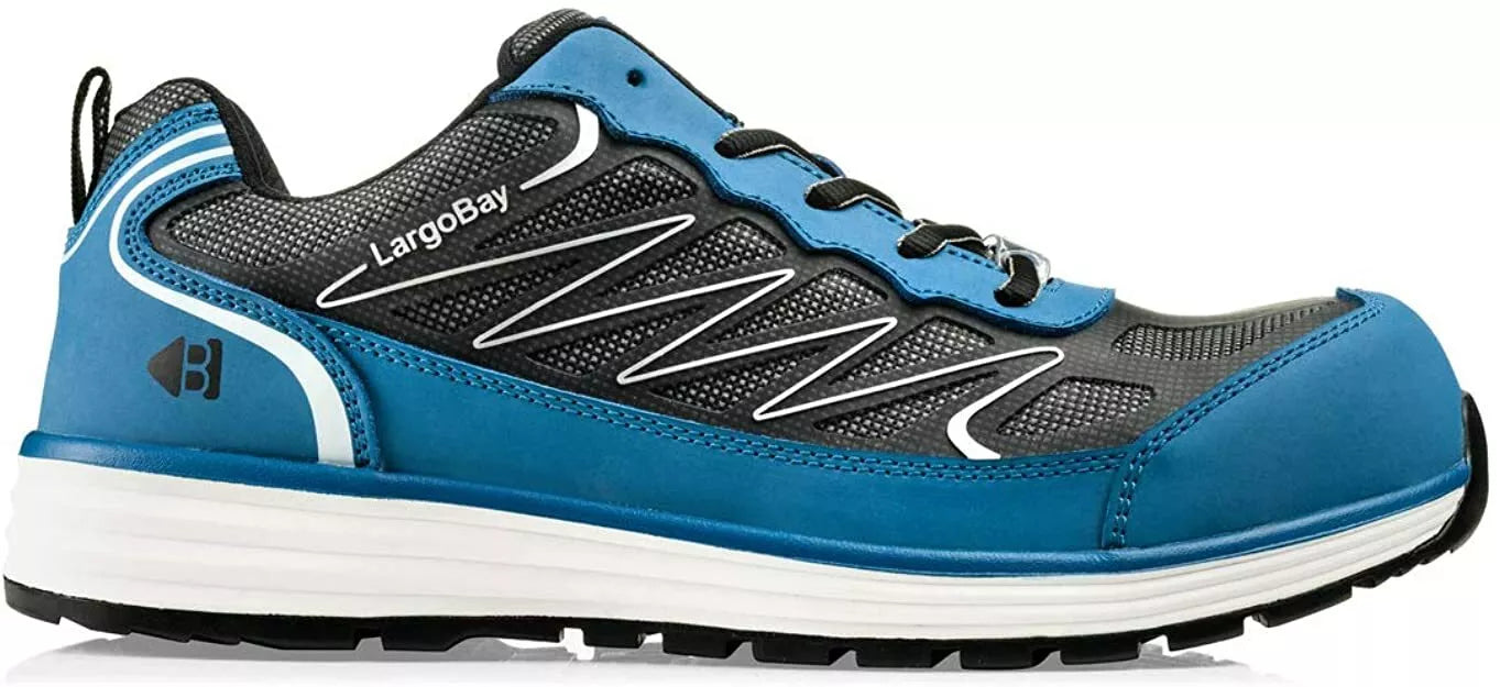 Buckbootz Tradez Blue Mens Safety Lace Trainer - GUYZ