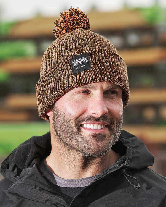 TUFFSTUFF ELITE BOBBLE HAT ORANGE