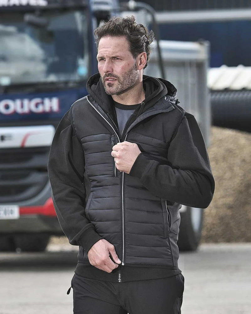TUFFSTUFF HOWDEN HOODED BODYWARMER BLACK